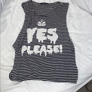 Wildfox striped muscle tank